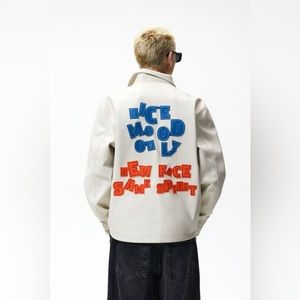 NWOT ZARA faux leather bomber jacket.